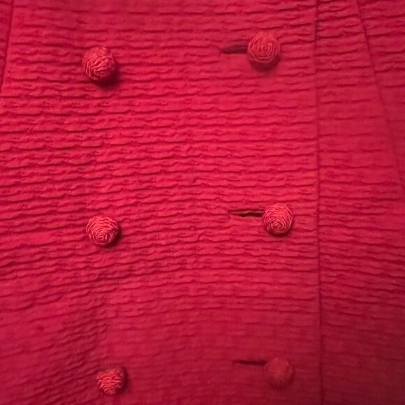 Vintage 1960s riche red coat Mink fur - Picture 7 of 14